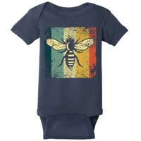Funny Vintage Bee Designs For Honey Beekeeping Bee Baby Bodysuit