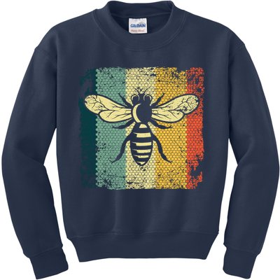 Funny Vintage Bee Designs For Honey Beekeeping Bee Kids Sweatshirt