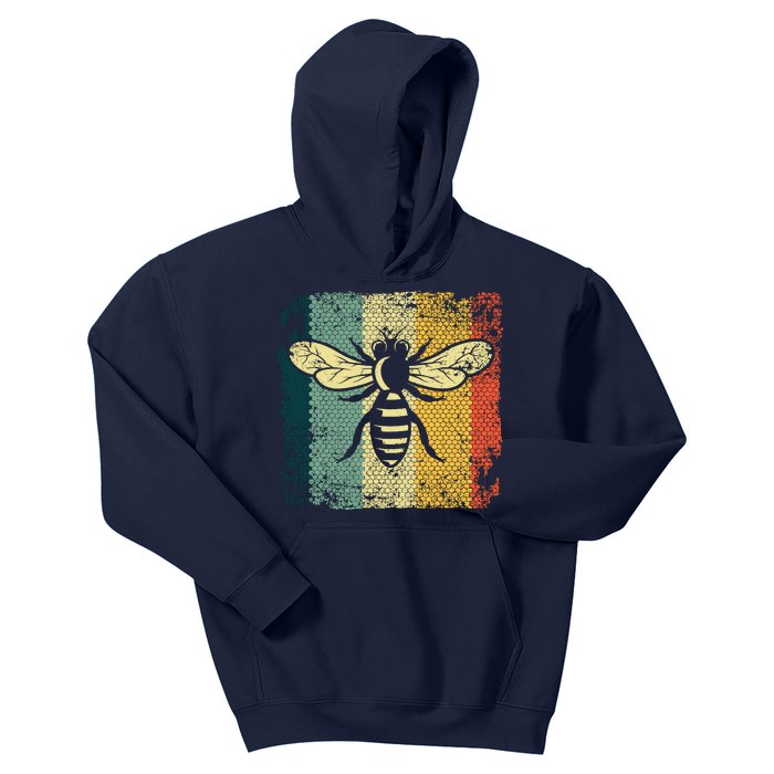 Funny Vintage Bee Designs For Honey Beekeeping Bee Kids Hoodie