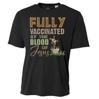 Fully Vaccinated By The Blood Of Jesus Cooling Performance Crew T-Shirt