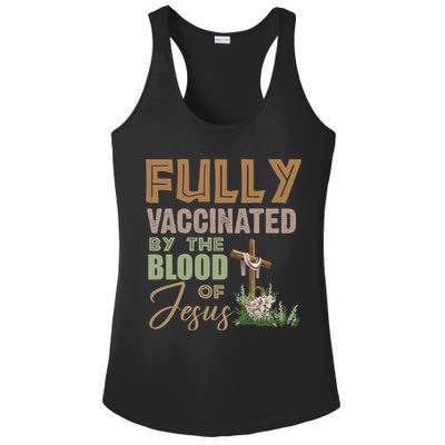 Fully Vaccinated By The Blood Of Jesus Ladies PosiCharge Competitor Racerback Tank
