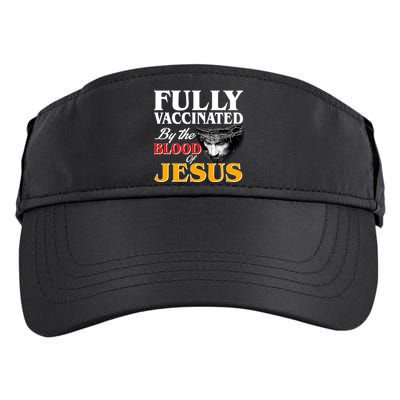 Fully Vaccinated By The Blood Of Jesus Adult Drive Performance Visor