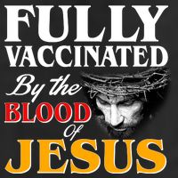 Fully Vaccinated By The Blood Of Jesus Adult Drive Performance Visor