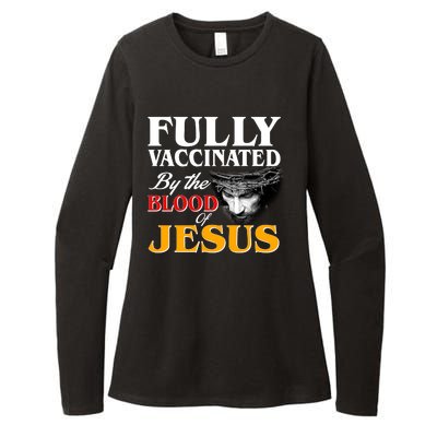 Fully Vaccinated By The Blood Of Jesus Womens CVC Long Sleeve Shirt