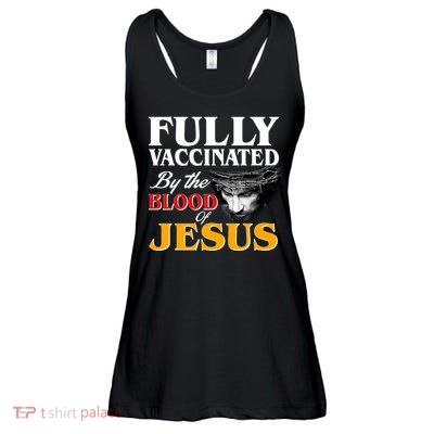 Fully Vaccinated By The Blood Of Jesus Ladies Essential Flowy Tank