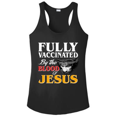 Fully Vaccinated By The Blood Of Jesus Ladies PosiCharge Competitor Racerback Tank