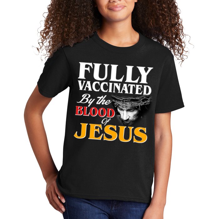 Fully Vaccinated By The Blood Of Jesus Kids T-Shirt