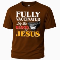 Fully Vaccinated By The Blood Of Jesus Cooling Performance Crew T-Shirt