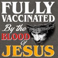 Fully Vaccinated By The Blood Of Jesus Cotton Canvas Backpack