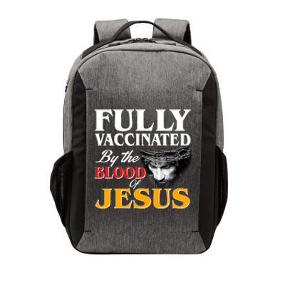 Fully Vaccinated By The Blood Of Jesus Vector Backpack