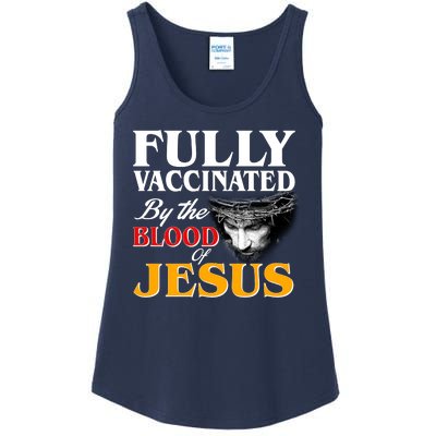 Fully Vaccinated By The Blood Of Jesus Ladies Essential Tank