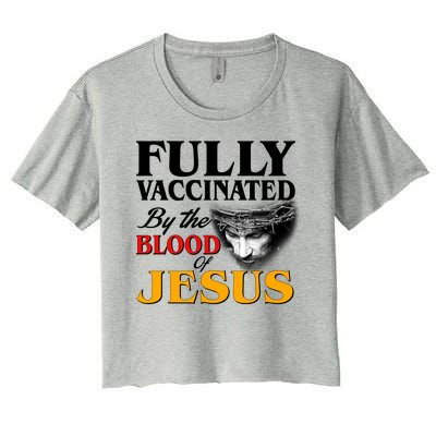 Fully Vaccinated By The Blood Of Jesus Women's Crop Top Tee