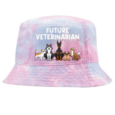 Future Veterinarian Boy Girl Veterinary Assistant Technician Tie-Dyed Bucket Hat