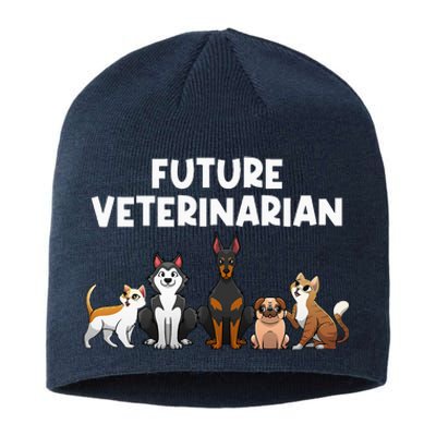 Future Veterinarian Boy Girl Veterinary Assistant Technician Sustainable Beanie