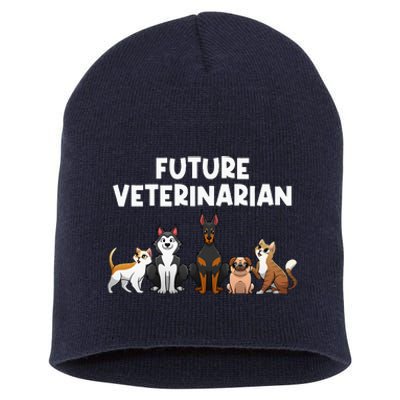 Future Veterinarian Boy Girl Veterinary Assistant Technician Short Acrylic Beanie