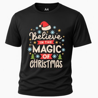 Funny Vintage Believe In The Magic Of Christmas Performance Shirt