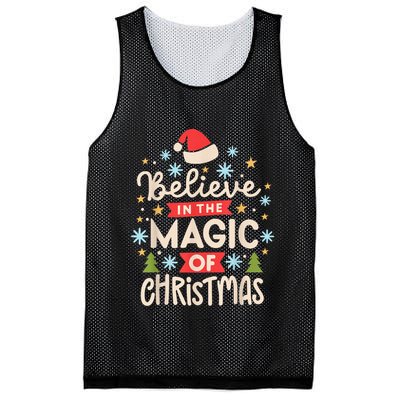 Funny Vintage Believe In The Magic Of Christmas Mesh Reversible Basketball Jersey Tank