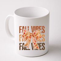 Fall Vibes Bow Coquette Autumn Coffee Mug