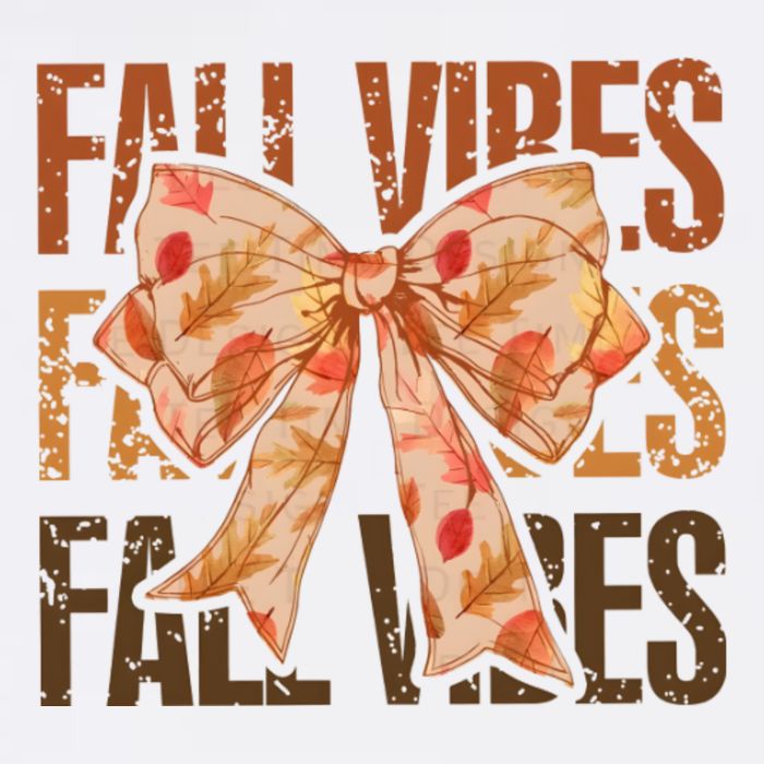 Fall Vibes Bow Coquette Autumn Flat Bill Trucker Hat