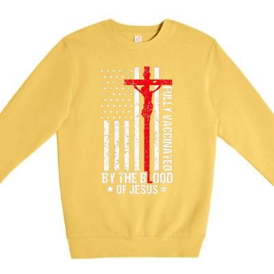 Fully Vaccinated By The Blood Of Jesus Christian Premium Crewneck Sweatshirt