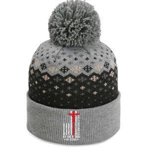 Fully Vaccinated By The Blood Of Jesus Christian The Baniff Cuffed Pom Beanie