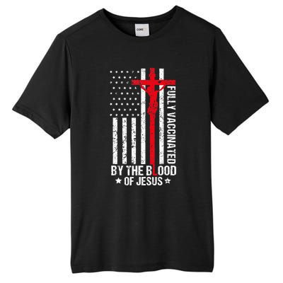 Fully Vaccinated By The Blood Of Jesus Christian Tall Fusion ChromaSoft Performance T-Shirt