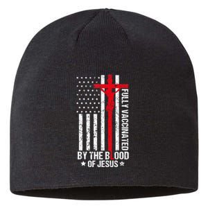 Fully Vaccinated By The Blood Of Jesus Christian Sustainable Beanie