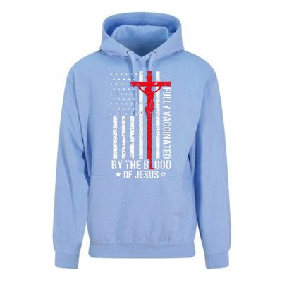 Fully Vaccinated By The Blood Of Jesus Christian Unisex Surf Hoodie