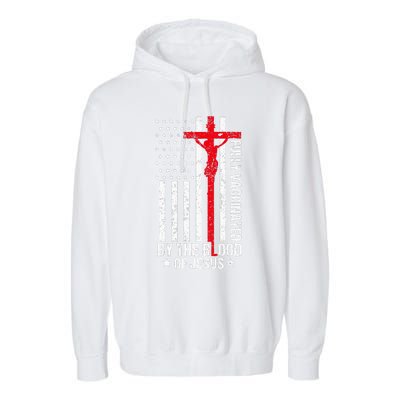 Fully Vaccinated By The Blood Of Jesus Christian Garment-Dyed Fleece Hoodie