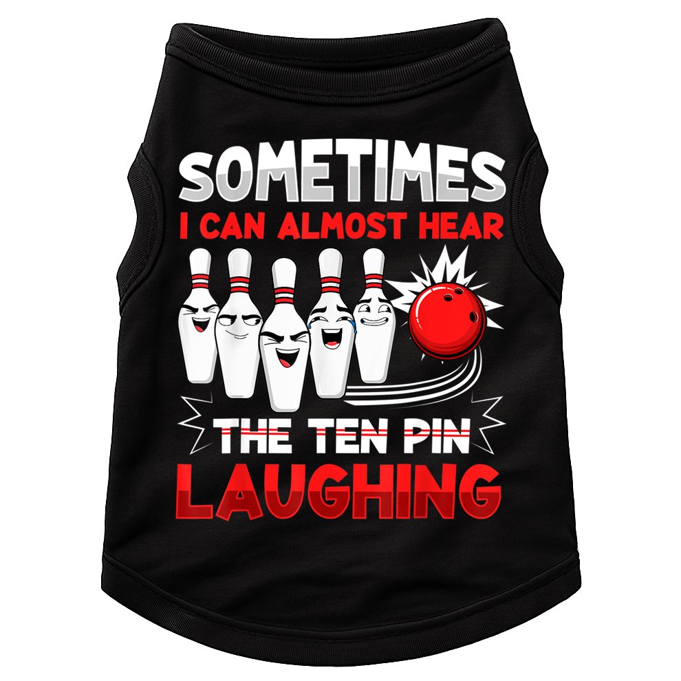 Funny Vintage Bowling Team Bowler Bowling Lover Boys Girls Doggie Tank