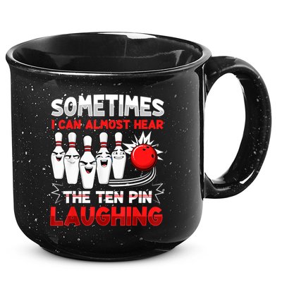 Funny Vintage Bowling Team Bowler Bowling Lover Boys Girls 15oz Campfire Ceramic Mug