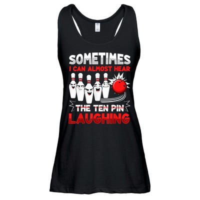 Funny Vintage Bowling Team Bowler Bowling Lover Boys Girls Ladies Essential Flowy Tank