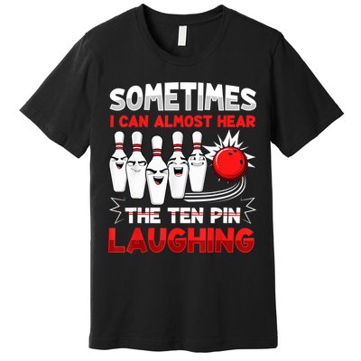 Funny Vintage Bowling Team Bowler Bowling Lover Boys Girls Premium T-Shirt