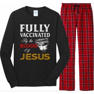 Fully Vaccinated By The Blood Of Jesus Long Sleeve Pajama Set