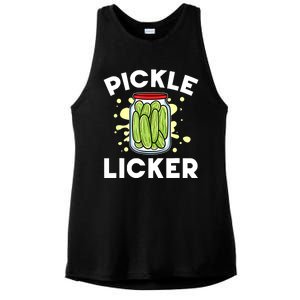 Funny Vegan Cucumber Pickle Jar Pickle Licker Vegetarian Gift Ladies PosiCharge Tri-Blend Wicking Tank