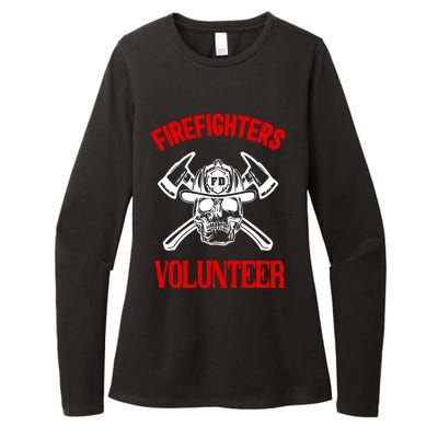 Firefighter Volunteer Cute Gift Firefighters Volunteer Fire Gift Womens CVC Long Sleeve Shirt