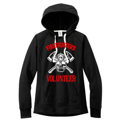 Firefighter Volunteer Cute Gift Firefighters Volunteer Fire Gift Women's Fleece Hoodie