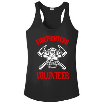 Firefighter Volunteer Cute Gift Firefighters Volunteer Fire Gift Ladies PosiCharge Competitor Racerback Tank