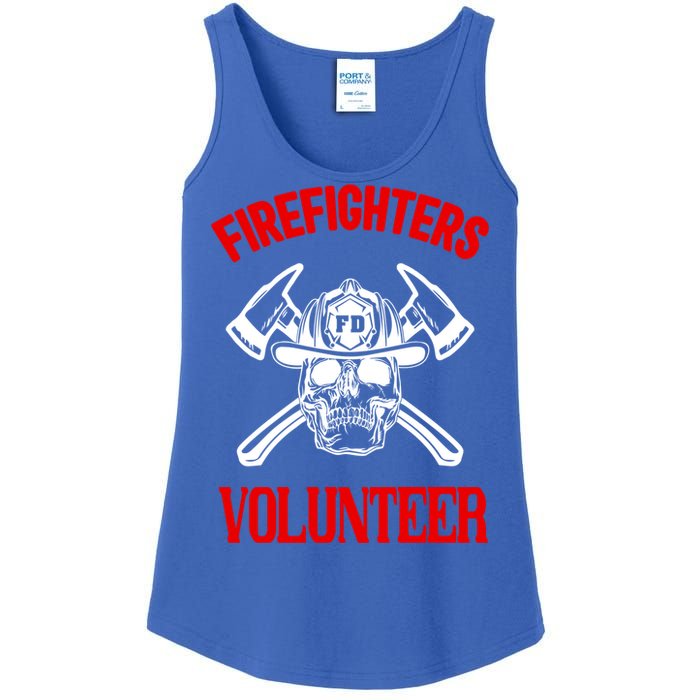 Firefighter Volunteer Cute Gift Firefighters Volunteer Fire Gift Ladies Essential Tank