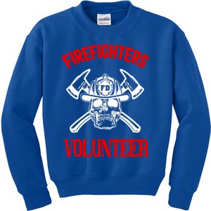 Firefighter Volunteer Cute Gift Firefighters Volunteer Fire Gift Kids Sweatshirt