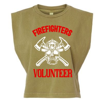 Firefighter Volunteer Cute Gift Firefighters Volunteer Fire Gift Garment-Dyed Women's Muscle Tee