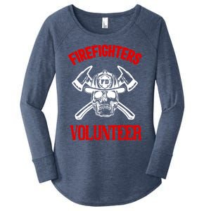 Firefighter Volunteer Cute Gift Firefighters Volunteer Fire Gift Women's Perfect Tri Tunic Long Sleeve Shirt