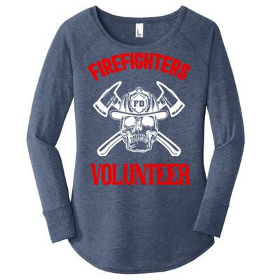 Firefighter Volunteer Cute Gift Firefighters Volunteer Fire Gift Women's Perfect Tri Tunic Long Sleeve Shirt