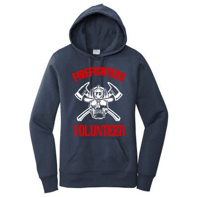 Firefighter Volunteer Cute Gift Firefighters Volunteer Fire Gift Women's Pullover Hoodie