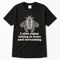 Funny Vintage Cicada I Also Enjoy Sitting In Trees And Screaming Tall T-Shirt