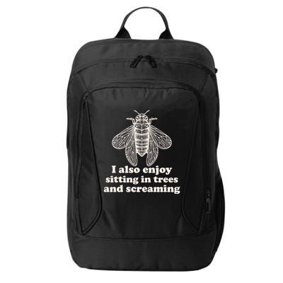 Funny Vintage Cicada I Also Enjoy Sitting In Trees And Screaming City Backpack