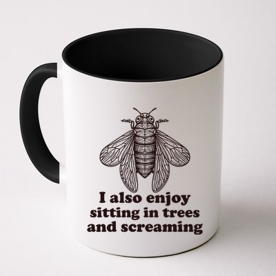 Funny Vintage Cicada I Also Enjoy Sitting In Trees And Screaming Mug