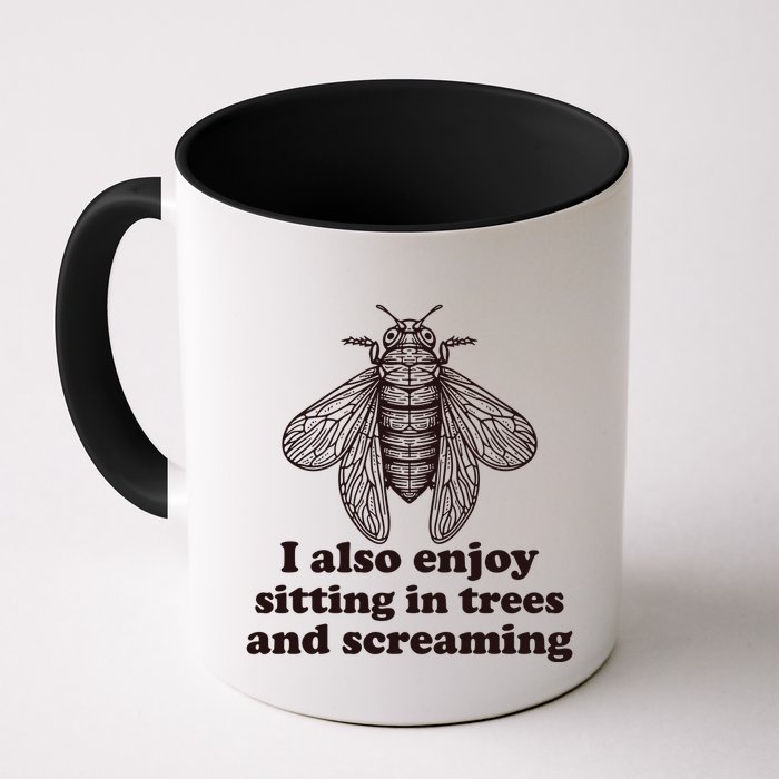 Funny Vintage Cicada I Also Enjoy Sitting In Trees And Screaming Mug