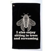 Funny Vintage Cicada I Also Enjoy Sitting In Trees And Screaming Golf Towel