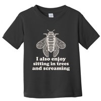 Funny Vintage Cicada I Also Enjoy Sitting In Trees And Screaming Toddler T-Shirt